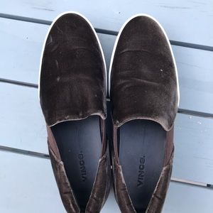 Vince velvet platform sneakers size 6.5